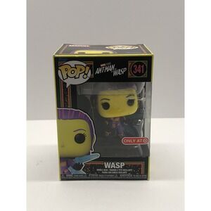 Funko POP #341 Marvel Ant-Man and the Wasp Black Light Wasp Exclusive Figure New